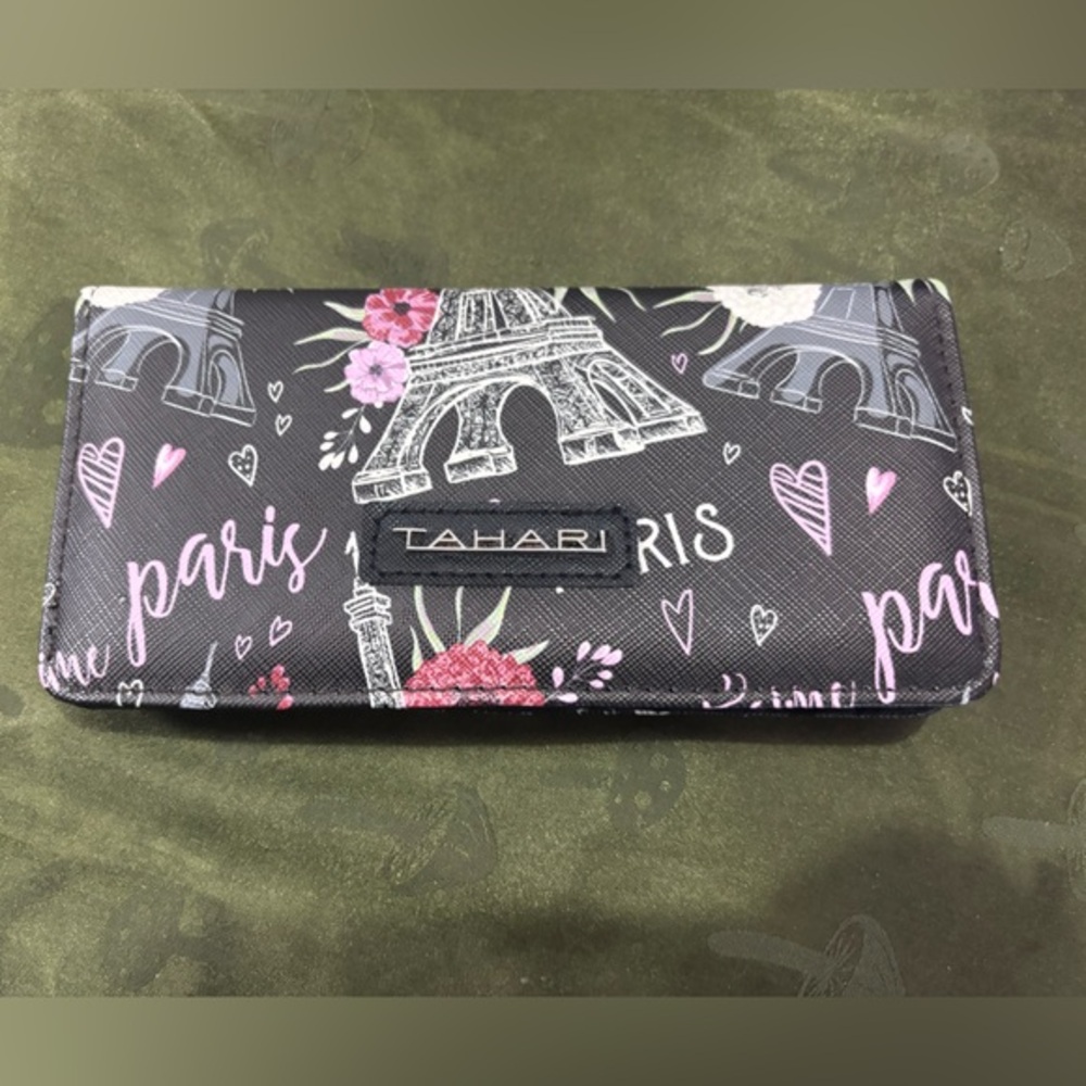 Tahari Black and Pink Paris Wallet